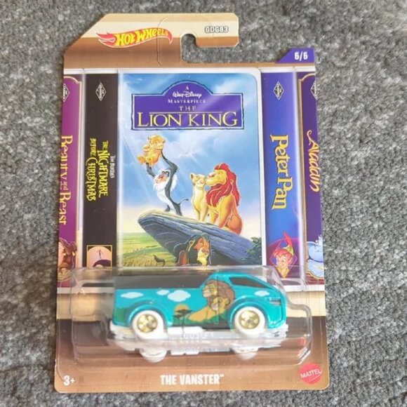 The Vanster Hot Wheels- Blue Disney The Lion King Edition Brand New - Picture 1 of 7
